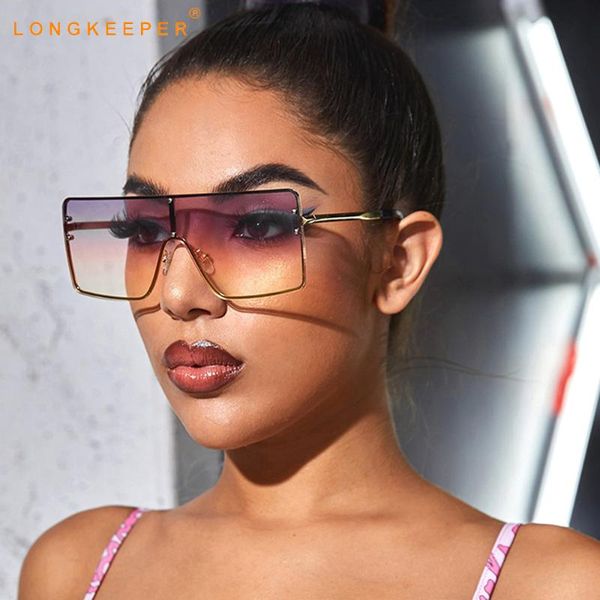 sunglasses 2021 oversized square women vintage rimless gradient sun glasses female shades uv400, White;black
sunglasses 2021 oversized square women vintage rimless gradient sun glasses female shades uv400, White;black
