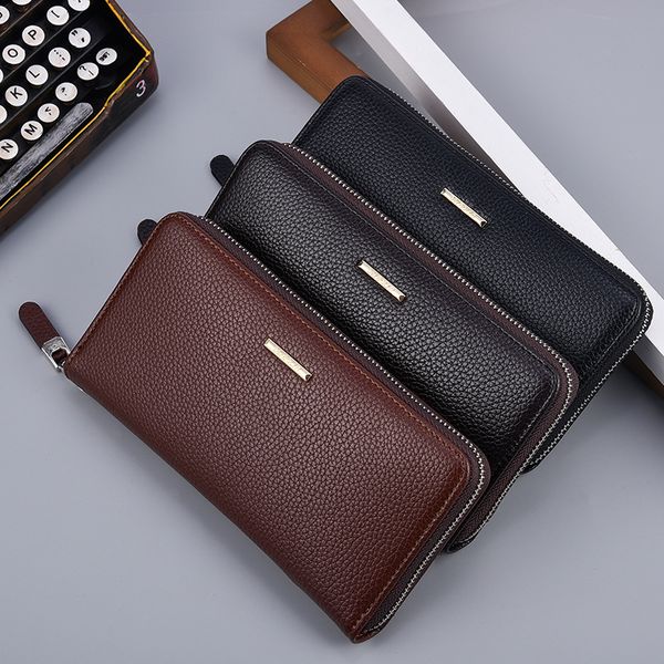 wallets men long zipper wallet business leisure multifunction male hand clutch phone bag high capacity pu money designer, Red;black
wallets men long zipper wallet business leisure multifunction male hand clutch phone bag high capacity pu money designer, Red;black