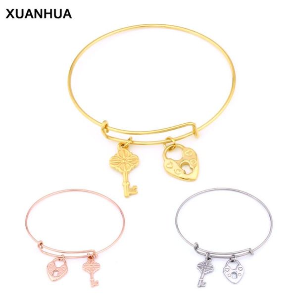 xuanhua bracelets bangles key heart lock cuff bracelets for women stainless steel bracelet accessories jewellery bangles, Black
xuanhua bracelets bangles key heart lock cuff bracelets for women stainless steel bracelet accessories jewellery bangles, Black