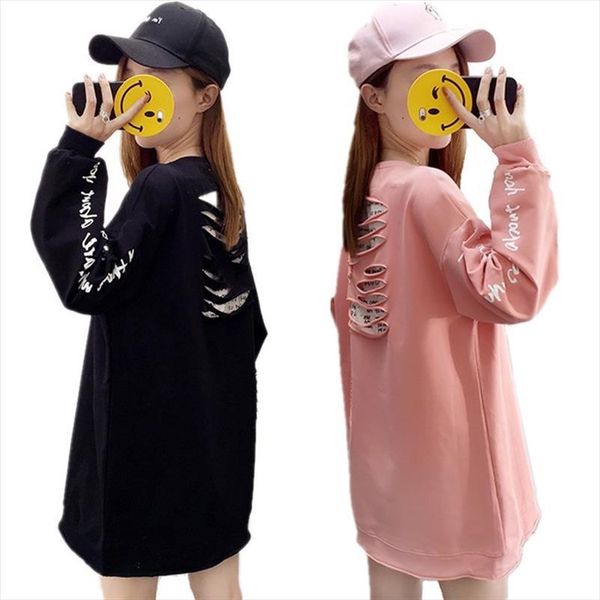 fake 2 pieces women letter printed holes hollow gothic hoodies do old sudadera mujer m xl young street fashion punk sweatshirts, Black
fake 2 pieces women letter printed holes hollow gothic hoodies do old sudadera mujer m xl young street fashion punk sweatshirts, Black