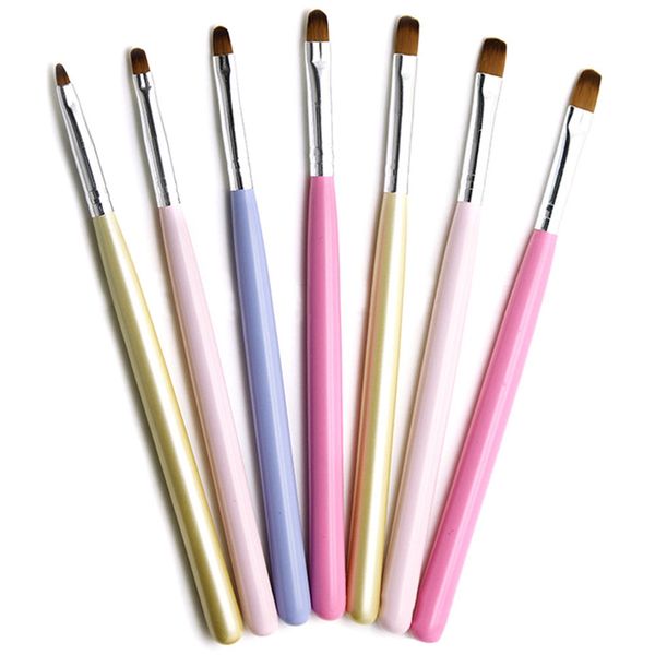 7pcs/set nail pen brush 7 different sizes nail glue ptherapy pen professional salon or home use gel brush, Yellow
7pcs/set nail pen brush 7 different sizes nail glue ptherapy pen professional salon or home use gel brush, Yellow