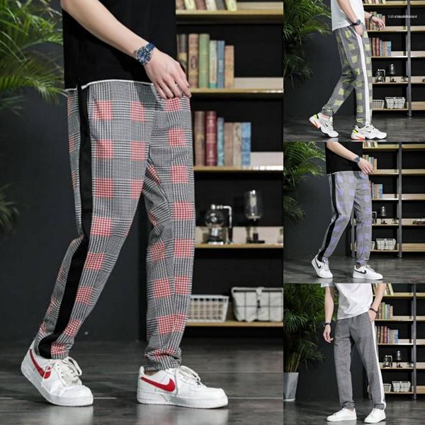 luxury designer pencil pants 3d plaid fashion panelled slim trousers casual sport male clothing 2020 mens, Black
luxury designer pencil pants 3d plaid fashion panelled slim trousers casual sport male clothing 2020 mens, Black