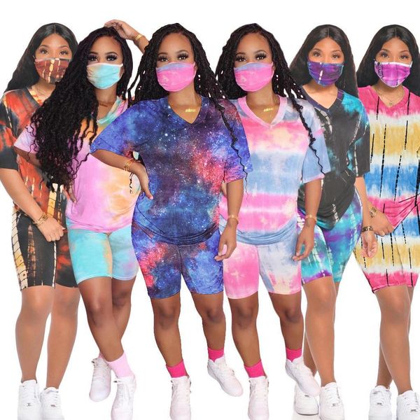 women tracksuit women workout clothes tie dye v-neck casual fashion home sports t-shirt and shorts set sale, Black;white
women tracksuit women workout clothes tie dye v-neck casual fashion home sports t-shirt and shorts set sale, Black;white