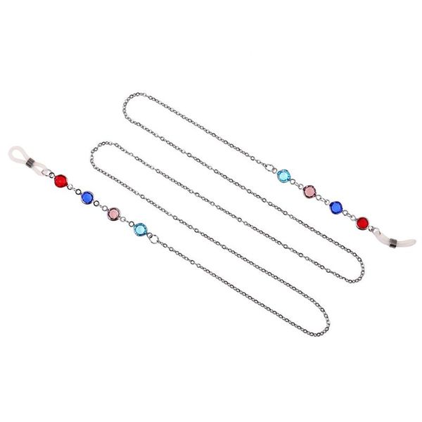 75cm decorative alloy accessories colorful glasses chain sunglasses lanyard artificial crystal fashion beads reading necklace, Silver
75cm decorative alloy accessories colorful glasses chain sunglasses lanyard artificial crystal fashion beads reading necklace, Silver