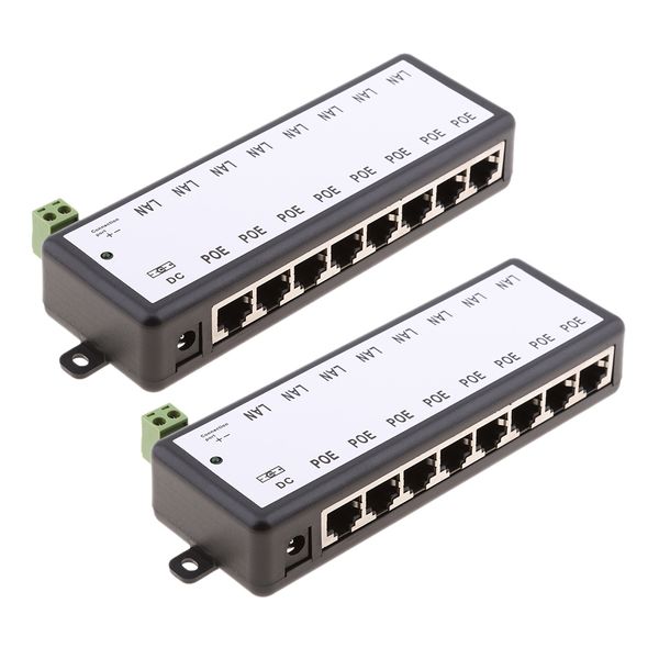 2pcs 8 poe порты poe инжектор переключатель пассивный модуль питания для ethernet
2pcs 8 poe порты poe инжектор переключатель пассивный модуль питания для ethernet