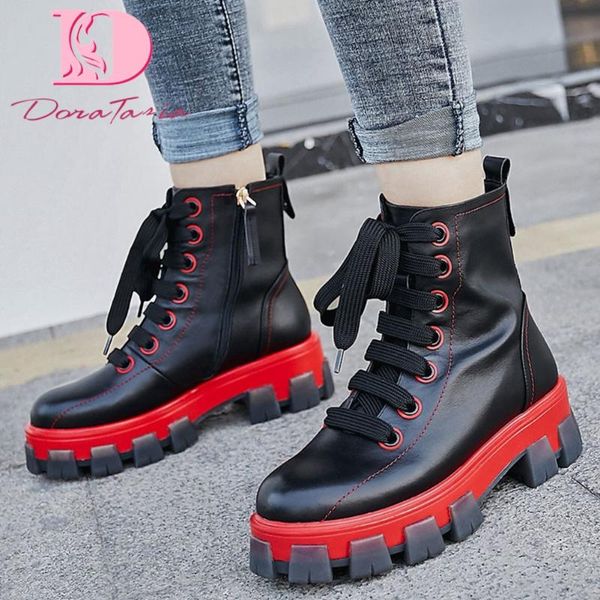 boots doratasia 2021 chunky heels genuine leather brand platform autumn winter cow shoes women motorcycles female, Black
boots doratasia 2021 chunky heels genuine leather brand platform autumn winter cow shoes women motorcycles female, Black
