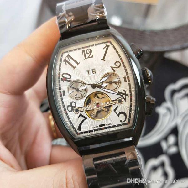 men's casual luxury watch black and white dial swiss automatic mechanical men's watch stainless steel table 42mm spor, Slivery;brown
men's casual luxury watch black and white dial swiss automatic mechanical men's watch stainless steel table 42mm spor, Slivery;brown