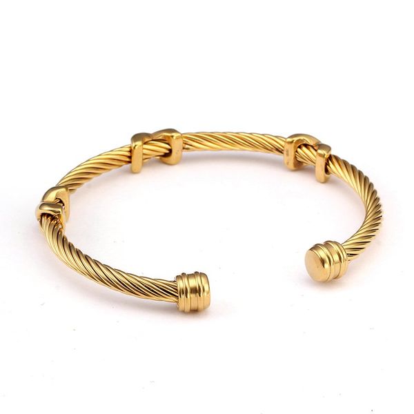charm bracelets original brand open cuff men women bangles simple fashion design stainless steel chain link wristband, Golden;silver
charm bracelets original brand open cuff men women bangles simple fashion design stainless steel chain link wristband, Golden;silver