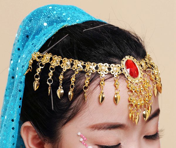 belly dance costume single drill chain headdress dance performance comes with accessories headband, Golden;silver
belly dance costume single drill chain headdress dance performance comes with accessories headband, Golden;silver