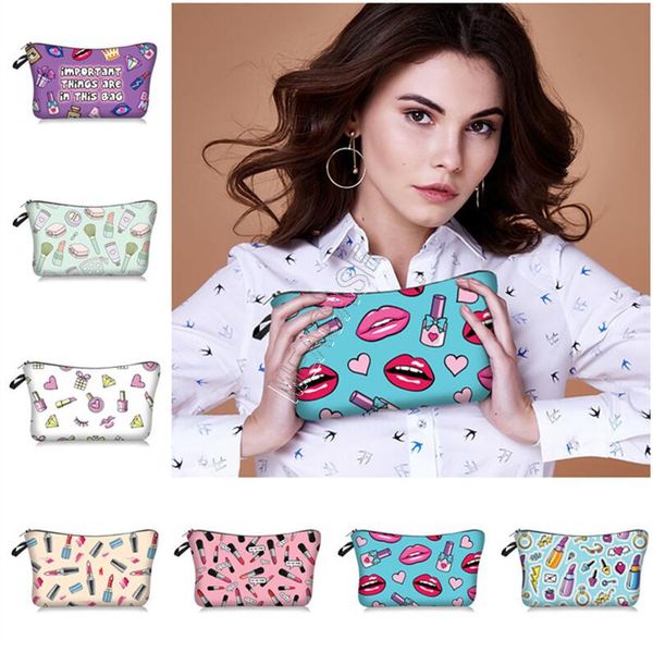 women lipstick fashion cosmetic makeup bags girls mouth lips print handbag jewelry tote purses toiletry bag travel storage wash bags d9709, Black
women lipstick fashion cosmetic makeup bags girls mouth lips print handbag jewelry tote purses toiletry bag travel storage wash bags d9709, Black