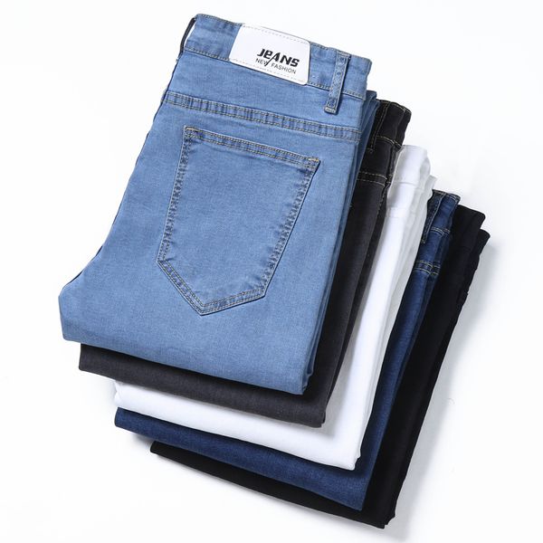 2020 autumn new arrival men jeans male casual slim elastic black jeans men ,men's pencil pants ,skinny, Blue
2020 autumn new arrival men jeans male casual slim elastic black jeans men ,men's pencil pants ,skinny, Blue