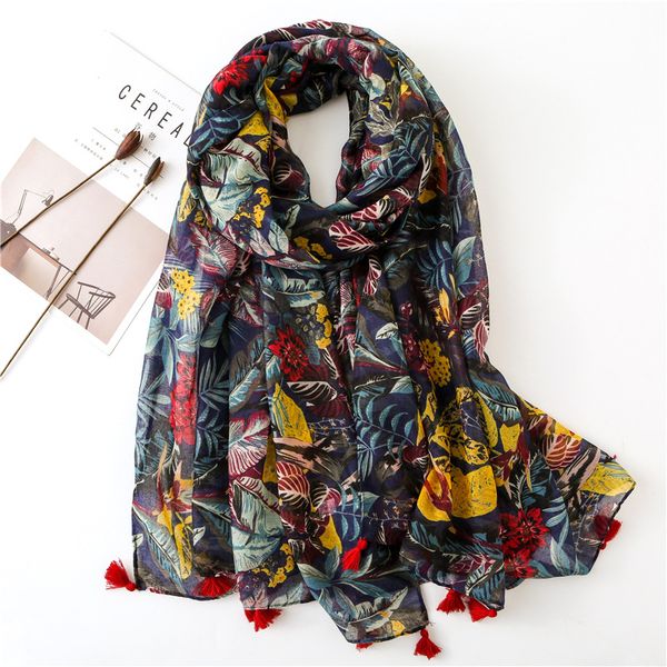 scarves 2021 women spring retro leaves tassel viscose hijabs beach stoles lady shawls and wraps foulard muslim sjaal, Blue;gray
scarves 2021 women spring retro leaves tassel viscose hijabs beach stoles lady shawls and wraps foulard muslim sjaal, Blue;gray