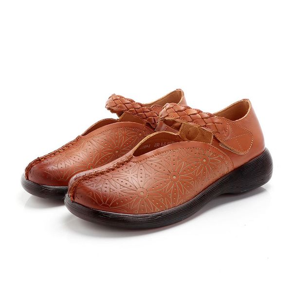 2020 new autumn embossing genuine leather shoes flat shoes woman comfortable national wind women fashion casual, Black
2020 new autumn embossing genuine leather shoes flat shoes woman comfortable national wind women fashion casual, Black