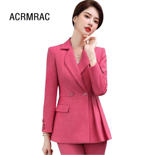women's two piece pants women suits autumn winter blazers office lady formal work clothes woman set 9933, White
women's two piece pants women suits autumn winter blazers office lady formal work clothes woman set 9933, White