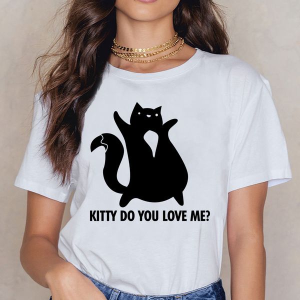 t shirt women black cat kitty fit inscriptions short female shirt
t shirt women black cat kitty fit inscriptions short female shirt