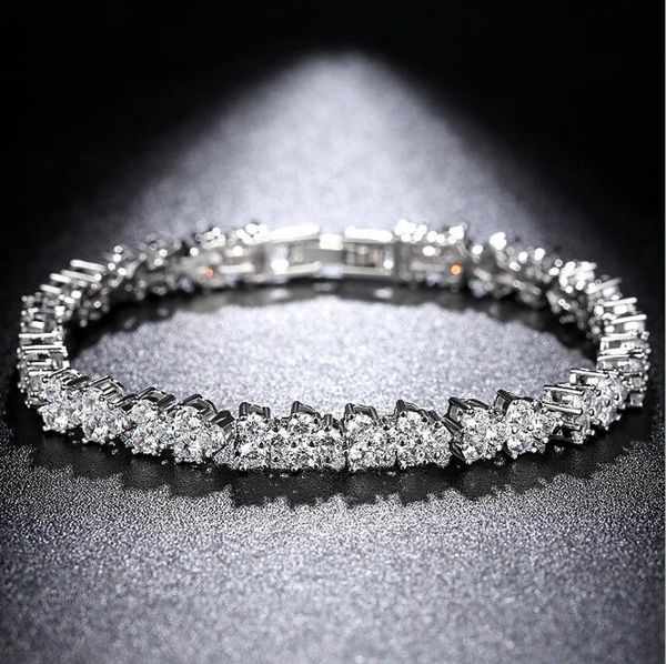 17cm-19cm small petals solitaire bracelet mosaic zircon crystal charms silver plated bracelet for women luxury jewelry, Black
17cm-19cm small petals solitaire bracelet mosaic zircon crystal charms silver plated bracelet for women luxury jewelry, Black