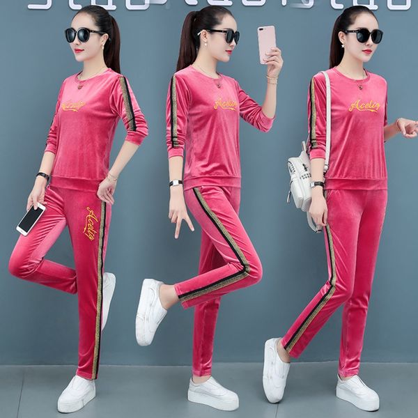 new gold velvet sweater sweater2020 autumn and winter fashion casual suit women's sportswear women's clothing online red sweater s, Gray
new gold velvet sweater sweater2020 autumn and winter fashion casual suit women's sportswear women's clothing online red sweater s, Gray