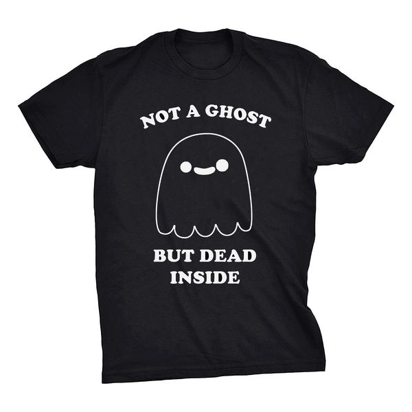 not a ghost but dead inside super cute ghost men's t shirt pour hommes round neck selling male natural cotton shirt
not a ghost but dead inside super cute ghost men's t shirt pour hommes round neck selling male natural cotton shirt