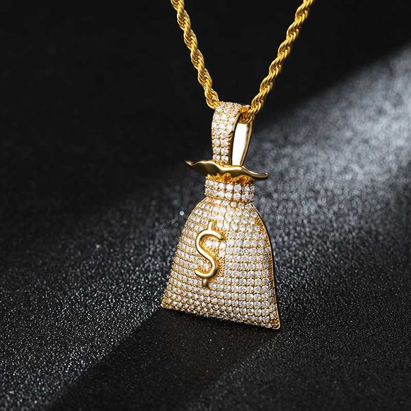 europe and america fashion crystal zircon dollar sign coin purse purse pendant necklace men hip hop rap trendsetter ornaments, Silver
europe and america fashion crystal zircon dollar sign coin purse purse pendant necklace men hip hop rap trendsetter ornaments, Silver