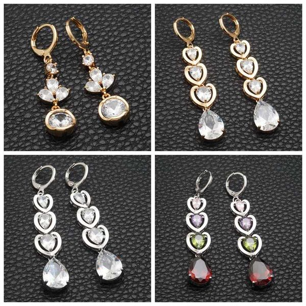 gorgeous heart circle crystal drop earrings for women metal gold long earrings wedding jewelry dropshipping, Silver
gorgeous heart circle crystal drop earrings for women metal gold long earrings wedding jewelry dropshipping, Silver