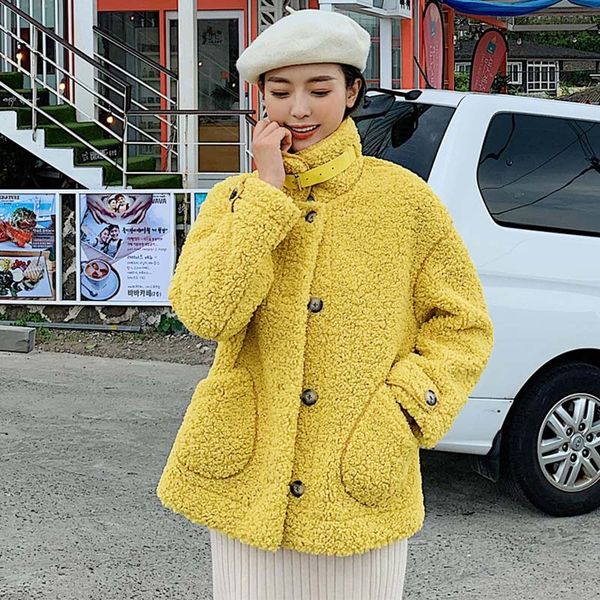 women faux fur coat winter fleece warm teddy coats 2020 fashion lamb fur jacket ladies basic jacket parka outwear blend, Black
women faux fur coat winter fleece warm teddy coats 2020 fashion lamb fur jacket ladies basic jacket parka outwear blend, Black