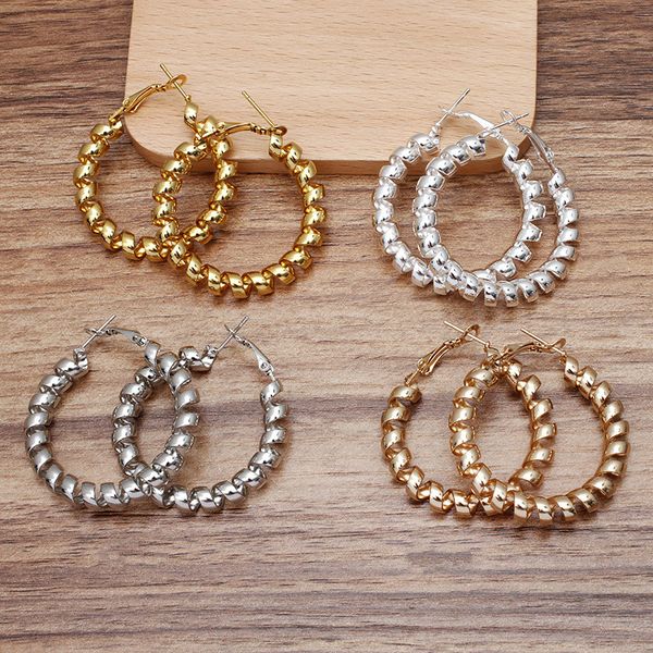 2020 new punk vintage rose gold twisted dangle big circle hoop earrings for women wedding party jewelry steampunk ear clip gift, Golden;silver
2020 new punk vintage rose gold twisted dangle big circle hoop earrings for women wedding party jewelry steampunk ear clip gift, Golden;silver