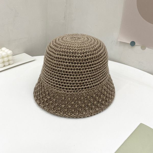 japanese autumn and winter outdoor knitted bucket hat hand-woven hollow bucket caps women warm headwear, Blue;gray
japanese autumn and winter outdoor knitted bucket hat hand-woven hollow bucket caps women warm headwear, Blue;gray