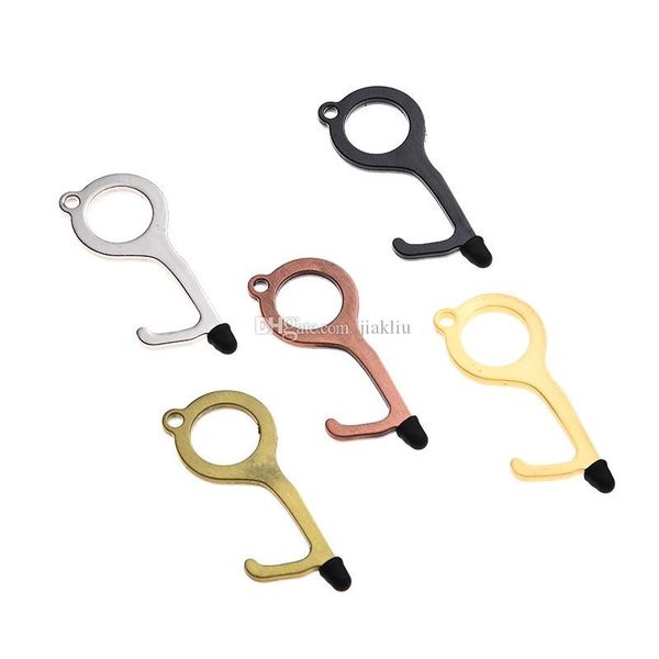 newmulti style metal safety touchless door opener stylus key hook metal hands door handle opener tool keychain with silicone head a2157
newmulti style metal safety touchless door opener stylus key hook metal hands door handle opener tool keychain with silicone head a2157