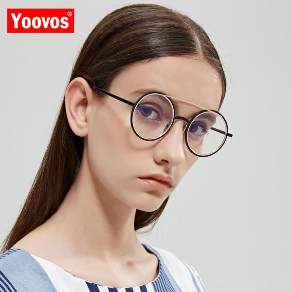 sunglasses yoovos 2021 round frame glasses women luxury reding men/women anti-blue light eyeglasses classic vintage gafas de hombre, White;black
sunglasses yoovos 2021 round frame glasses women luxury reding men/women anti-blue light eyeglasses classic vintage gafas de hombre, White;black