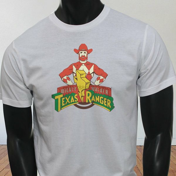 power texas ranger chuck norris funny humor icon mens white t-shirt confortable tee shirt