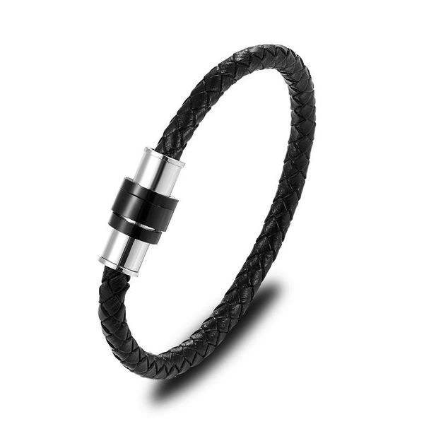 men's 2020 leather rope braided bracelet simple stainless steel magnet buckle geometric casual sporty snap button jewelry black, Golden;silver
men's 2020 leather rope braided bracelet simple stainless steel magnet buckle geometric casual sporty snap button jewelry black, Golden;silver