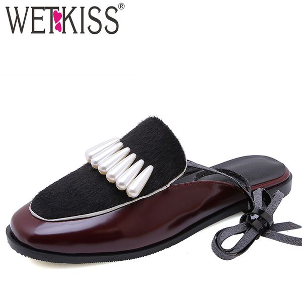 wetkiss pu slippers woman square toe footwear horsehair slides shoes female cross tied pearl mules shoes woman summer 2020 new, Black
wetkiss pu slippers woman square toe footwear horsehair slides shoes female cross tied pearl mules shoes woman summer 2020 new, Black