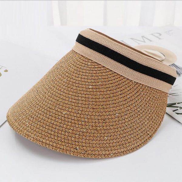 seioum new woman's sun hats female bowknot visor caps hand made diy straw summer cap casual shade hat empty hat beach, Blue;gray
seioum new woman's sun hats female bowknot visor caps hand made diy straw summer cap casual shade hat empty hat beach, Blue;gray