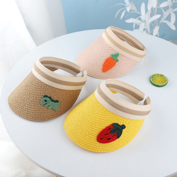 kids fruit empty sun hat beach panama cap cute children straw no baseball cap summer hats for baby sun visor hat, Blue;gray
kids fruit empty sun hat beach panama cap cute children straw no baseball cap summer hats for baby sun visor hat, Blue;gray