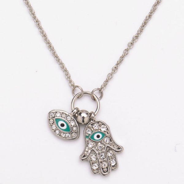 hands of fatima pendant necklaces crystal rhinestone blue eyes pendants necklace diamond evil eye necklaces jewelry, Silver
hands of fatima pendant necklaces crystal rhinestone blue eyes pendants necklace diamond evil eye necklaces jewelry, Silver