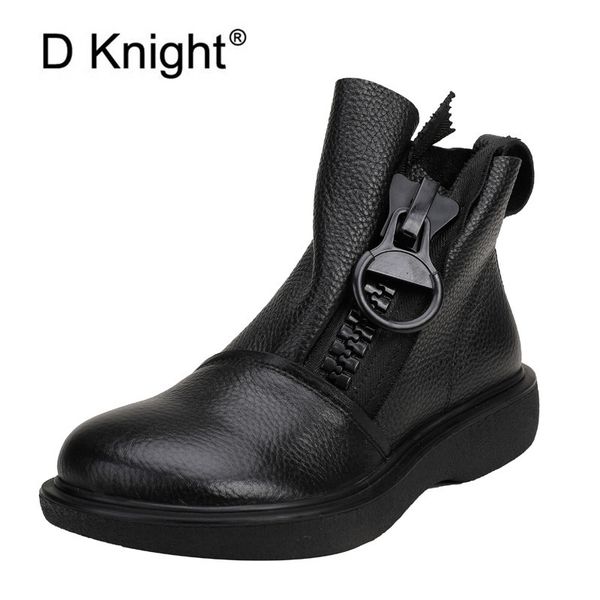 autumn winter new genuine leather short ankle boots for woman retro solid zipper platform single female motorcycle boots shoes, Black
autumn winter new genuine leather short ankle boots for woman retro solid zipper platform single female motorcycle boots shoes, Black