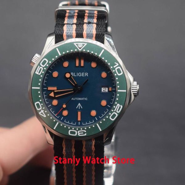 твердая bliger 41mm синего циферблат зеленый керамический безель оранжевые знаки сапфир miyota 8215 автоматических движений мужских наручных, Slivery;brown
твердая bliger 41mm синего циферблат зеленый керамический безель оранжевые знаки сапфир miyota 8215 автоматических движений мужских наручных, Slivery;brown