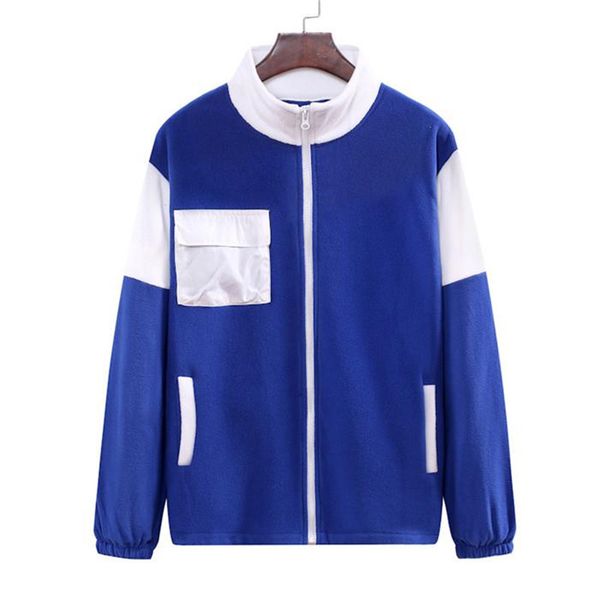 man hoodies jackets designer autumn winter contrast color patchwork stand collar zipper coats fashion high street plush pocket coats, Black;brown
man hoodies jackets designer autumn winter contrast color patchwork stand collar zipper coats fashion high street plush pocket coats, Black;brown