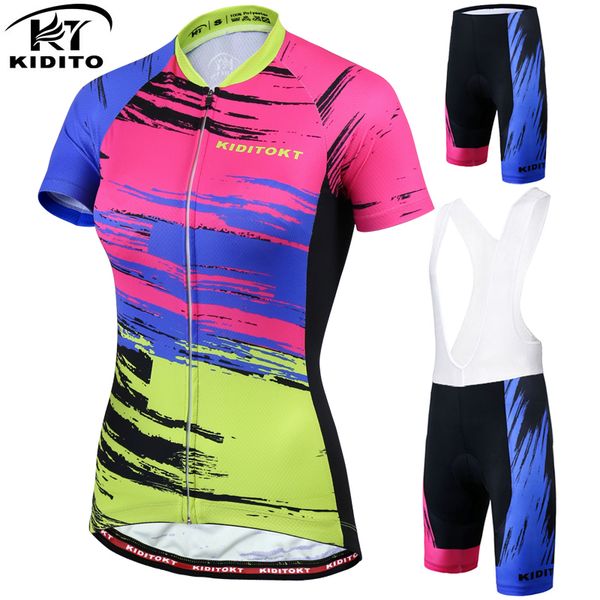 kiditokt pro women cycling jersey set summer mtb bike cycling clothing anti-uv suit breathable bicycle women's shorts, Black;blue
kiditokt pro women cycling jersey set summer mtb bike cycling clothing anti-uv suit breathable bicycle women's shorts, Black;blue