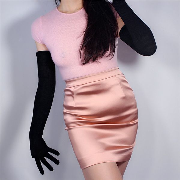 long knit gloves 55cm 22" arm warmer opera mittens solid black schoolgirl female high elastic knitted gloves wmx02, Blue;gray
long knit gloves 55cm 22" arm warmer opera mittens solid black schoolgirl female high elastic knitted gloves wmx02, Blue;gray