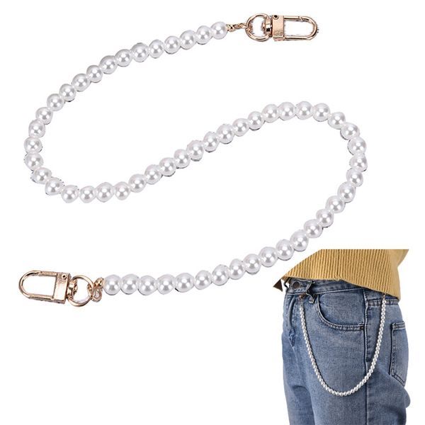 female jeans pearl chain for pants ring clip keyring trendy jewelry fashion women cute pear pant chain belt, Black;brown
female jeans pearl chain for pants ring clip keyring trendy jewelry fashion women cute pear pant chain belt, Black;brown