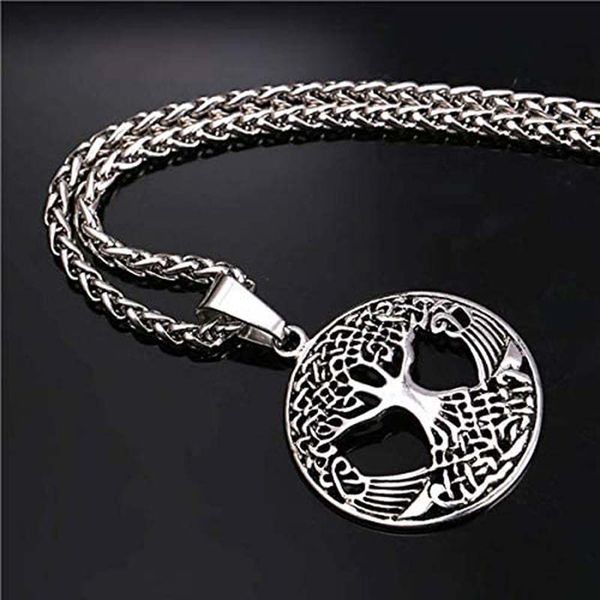 women's pendants necklace for women life tree pendant stainless steel gifts men accessories wholesale couple jewelry on the neck, Silver
women's pendants necklace for women life tree pendant stainless steel gifts men accessories wholesale couple jewelry on the neck, Silver