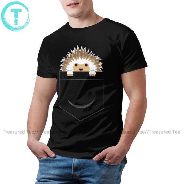 hedgehog t shirt hedgehog in your pocket t-shirt beach 100 percent cotton tee shirt cute 5xl tshirt