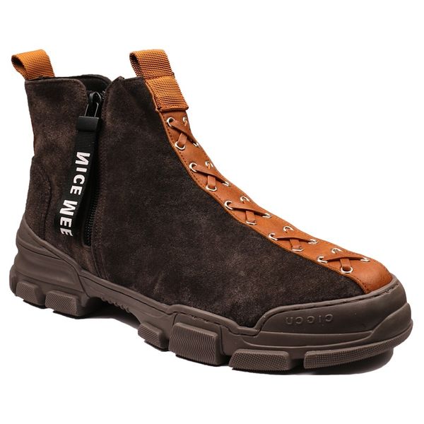 new luxury men's casual shoes bull suede ankle boots wear soft bottom hip-hop sneakers casual party gentlemen's shoes, Black
new luxury men's casual shoes bull suede ankle boots wear soft bottom hip-hop sneakers casual party gentlemen's shoes, Black
