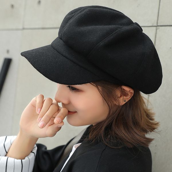 beanie/skull caps pure color woolen octagonal hat female autumn and winter style peaked cap casual wild male young painter, Blue;gray
beanie/skull caps pure color woolen octagonal hat female autumn and winter style peaked cap casual wild male young painter, Blue;gray
