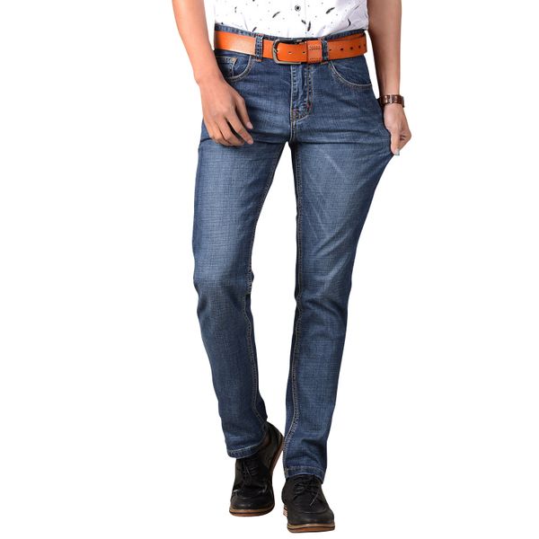 men's jeans 2021 summer stretch cotton breathable straight fit men thin denim long pants lightweight, Blue
men's jeans 2021 summer stretch cotton breathable straight fit men thin denim long pants lightweight, Blue