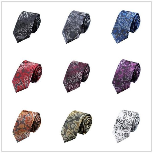 men classic paisley 6cm skinny neckties wedding party jacquard woven formal ties bwtqn0333, Black;gray
men classic paisley 6cm skinny neckties wedding party jacquard woven formal ties bwtqn0333, Black;gray