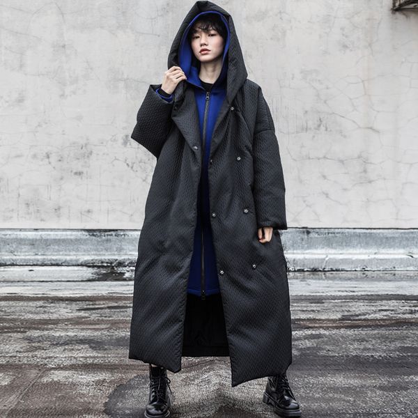 women's down & parkas plus size 120cm supuer longer coats winter oversized bat sleeved fluffy duck coat female hooded warm f2137, Black
women's down & parkas plus size 120cm supuer longer coats winter oversized bat sleeved fluffy duck coat female hooded warm f2137, Black