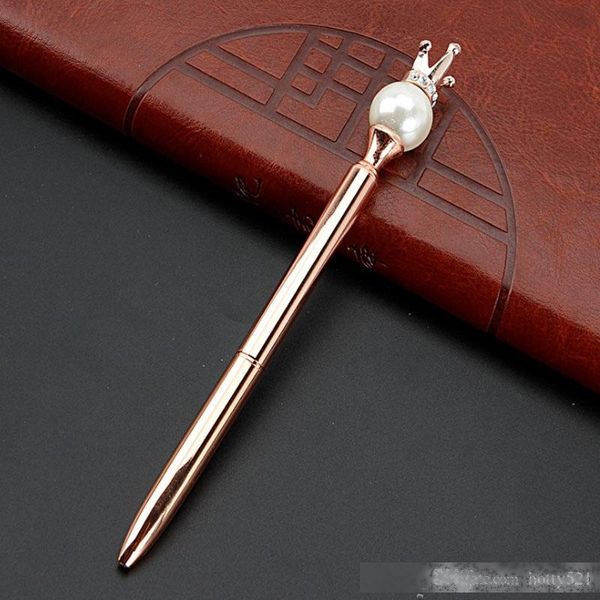 new creative big pearl crown crystal metal ballpoint pen student stationery office school business writing supplies ing, Blue;orange
new creative big pearl crown crystal metal ballpoint pen student stationery office school business writing supplies ing, Blue;orange