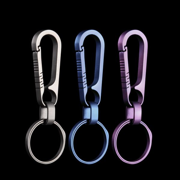 keychains titanium alloy quick release keychain carabiner hook key clip multi functional climbing hiking locking, Silver
keychains titanium alloy quick release keychain carabiner hook key clip multi functional climbing hiking locking, Silver